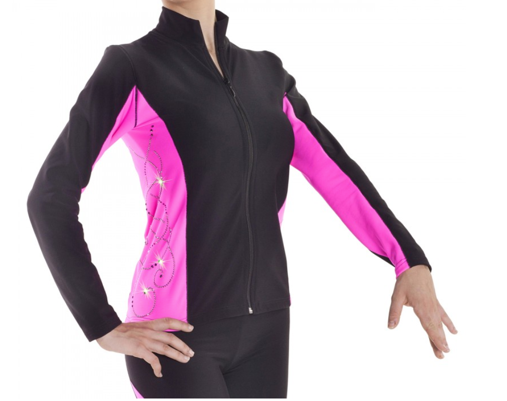 Sagester 265 Close-fitting Thermal Jacket with Fluo Insert and Crystals - Adult XS - Jackets and Gilets