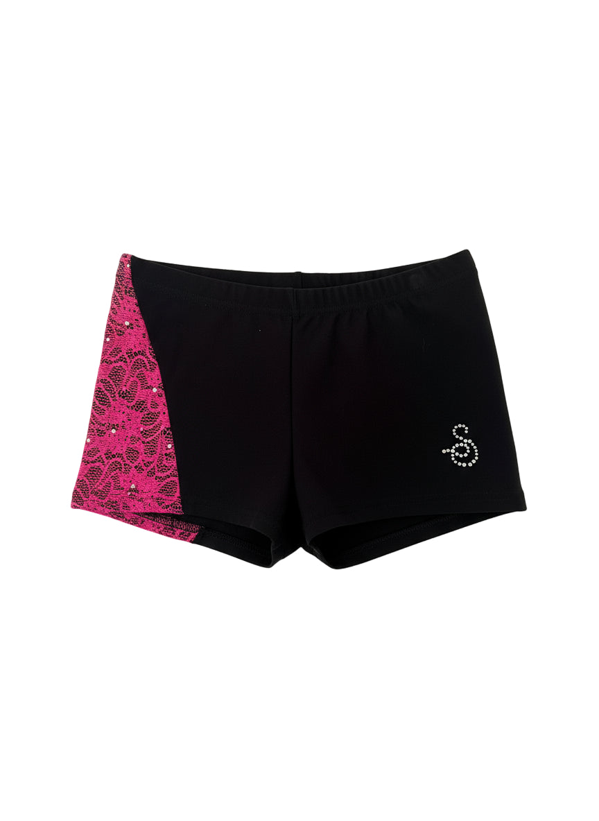 Sagester 449 Neon Lace Shorts - Clothing > Figure Skating Leggings