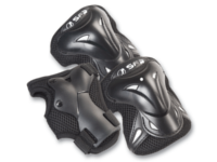 SFR Triple Pad Set Black - Junior - Small - Figure Skating