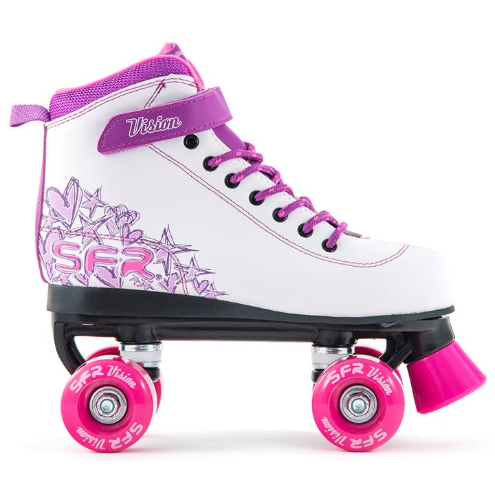 SFR Vision II Quad Roller Skates - UK 11 (Junior) / Purple - Quad & Inline Skates