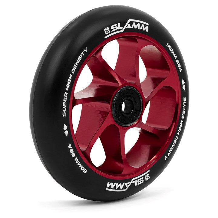 Slamm 110MM Team Wheel - Black/Red - Scooter