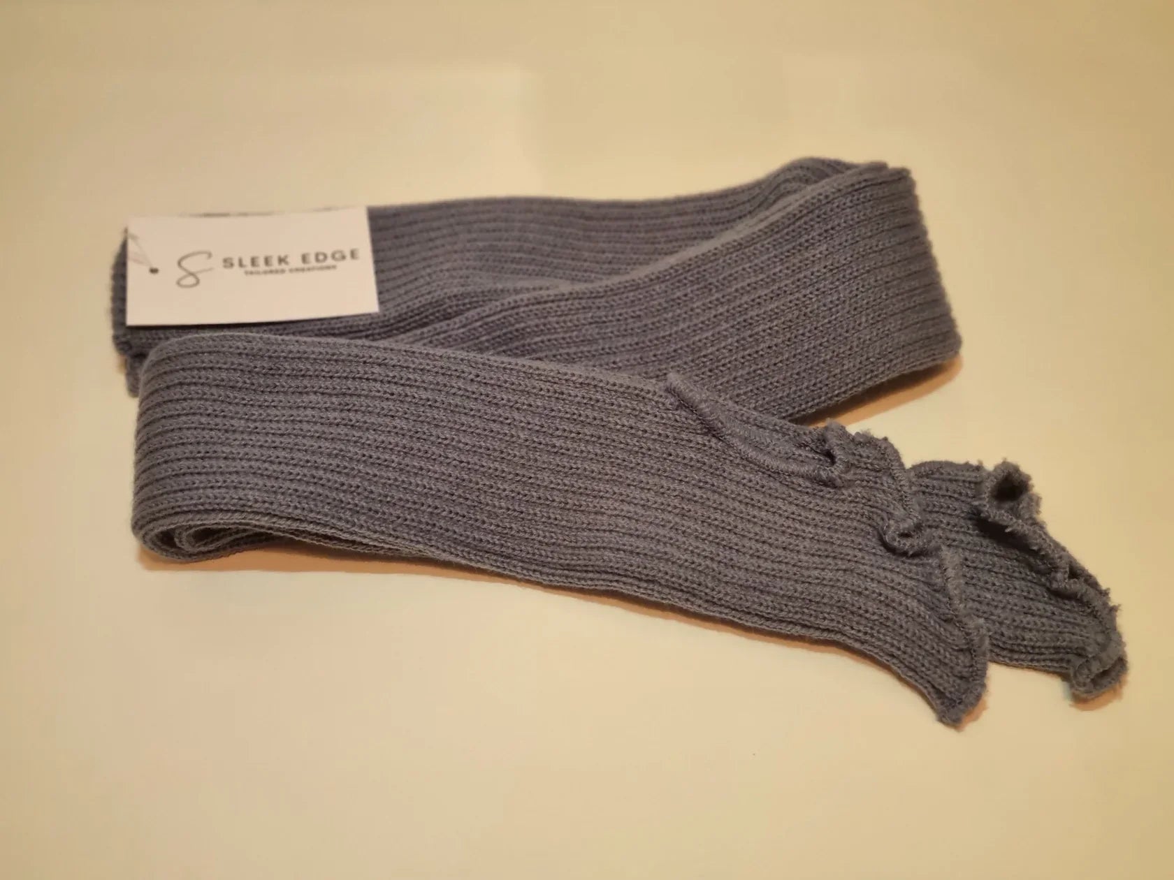 Sleek Edge AB Crystal Studded Skating Leg Warmers - 90cm Grey - Accessories > Figure Skating Training