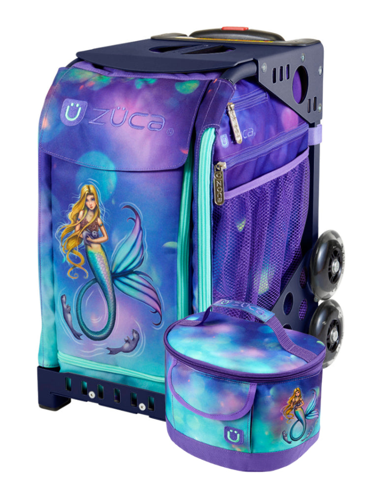 Züca Rolling Skate Bag Mermaid Magic with Matching Lunchbox - Insert Only