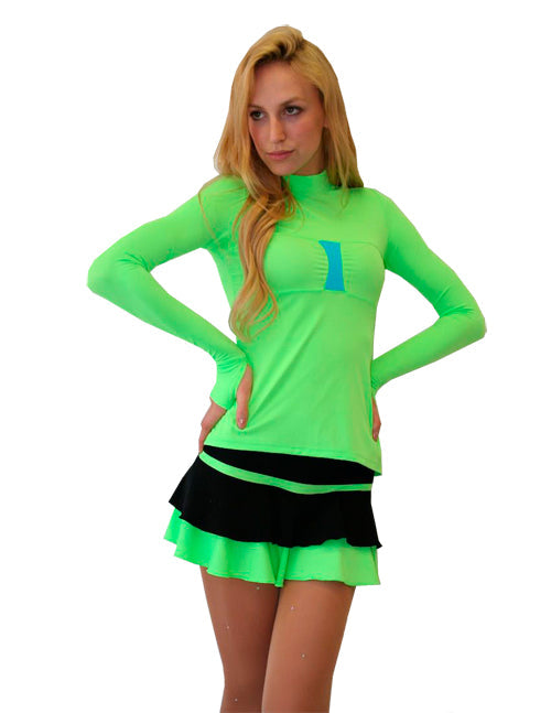 Thuono Long Sleeve Training Top Smile/Baia - Adult Extra Small - Clothing > Figure Skating Tops