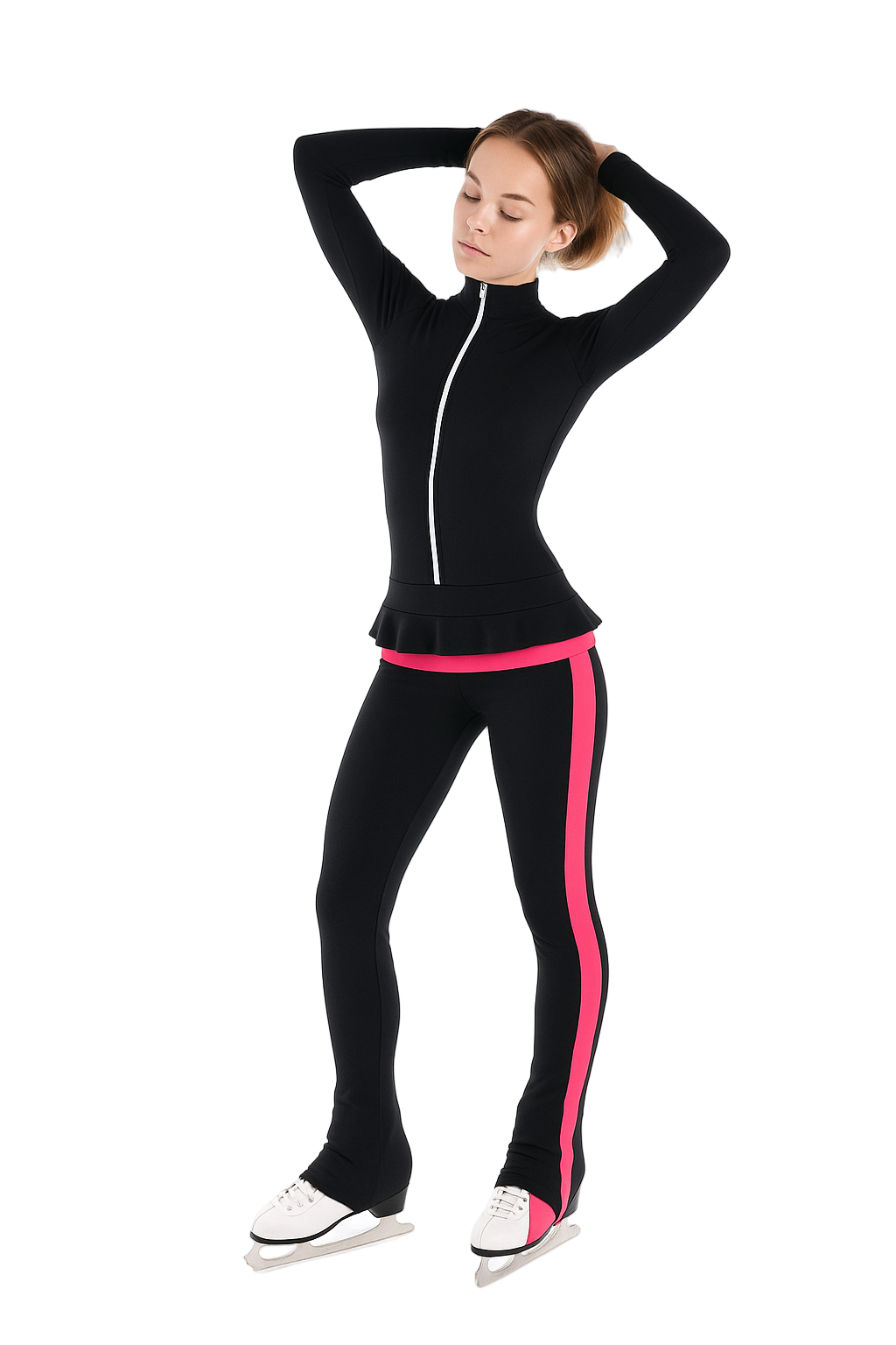 Thuono Thermal Linx Catsuit Black/Popstar - Clothing > Figure Skating Leggings