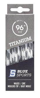 Titanium Waxed Hockey Laces - White / 84’’ (Size 2 - 3.5) - Skate Accessories