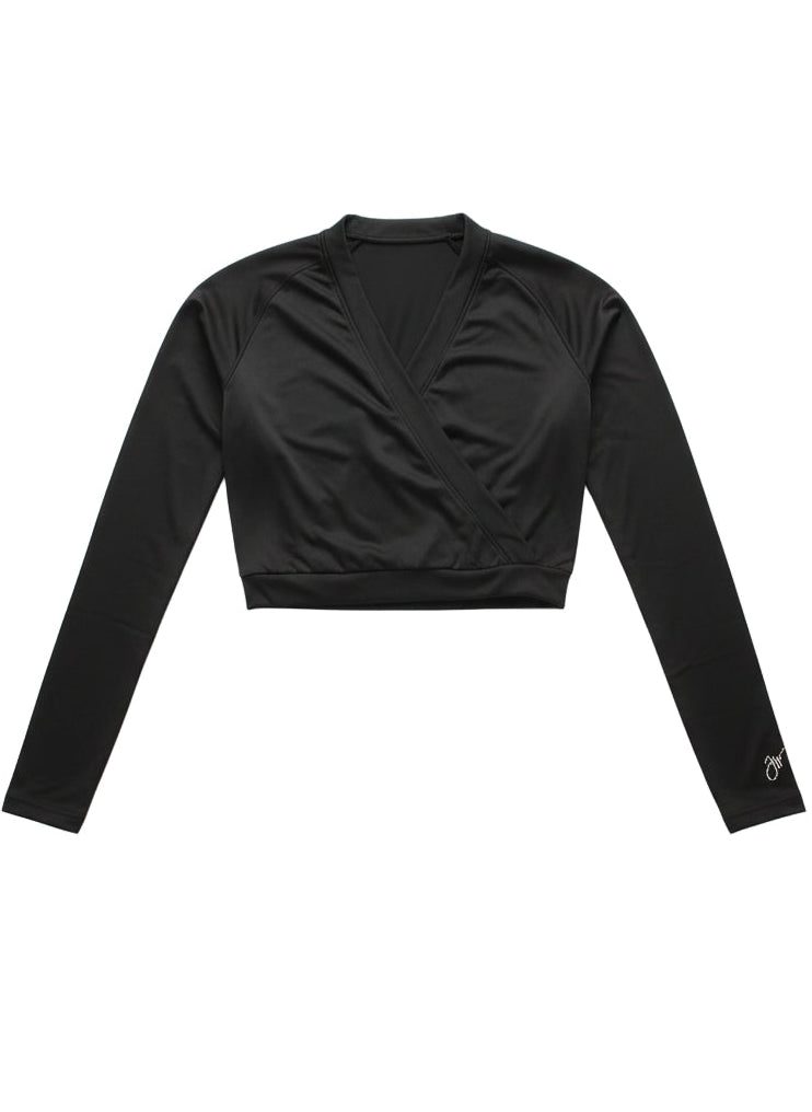 Jiv Sport Violin Ice Skating Wrap Jacket in Black