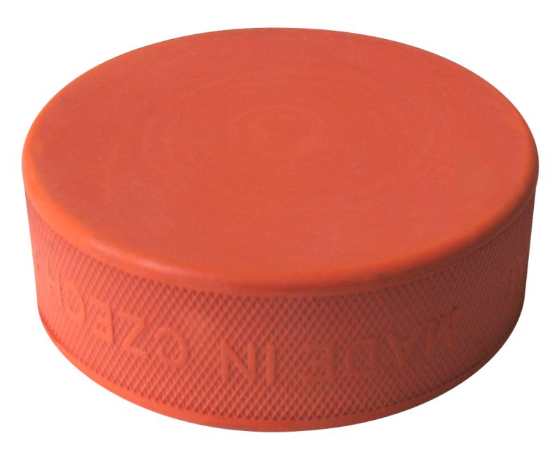 Weighted Ice Hockey Puck 10 oz Orange - Ice Hockey Pucks & Balls