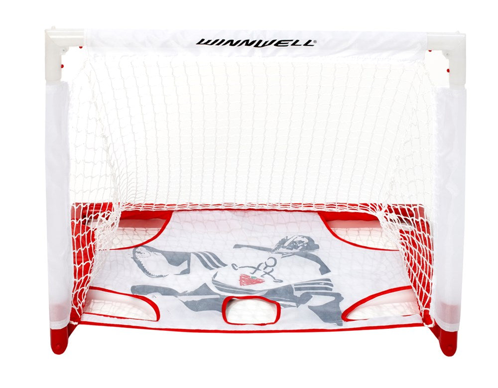 Winnwell Hockey Collapsible PVC Mini Net Set - Mini Hockey Sticks