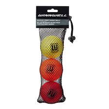 Winnwell Multi Weather Balls - 3 Pack - Ice Hockey Pucks & Balls