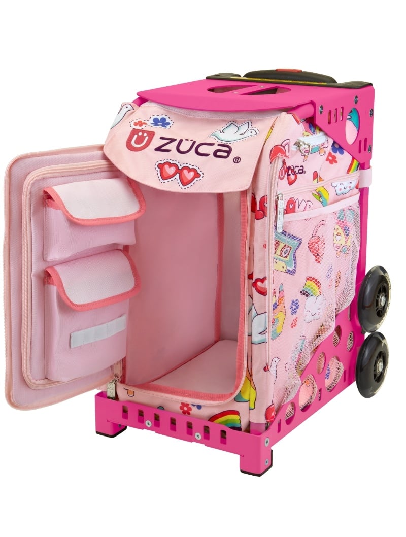 Zuca Rolling Skate Bag - Groovy Vibes with Lunchbox - Zuca Bags