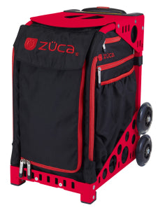 ZÜCA Rolling Skate Bag Black XO with Red Trim - Insert Only - Insert Only - Zuca Bags