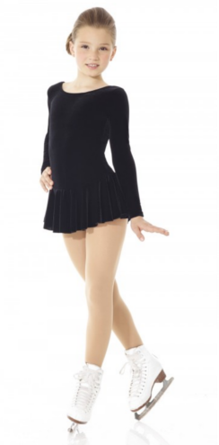 Mondor 2850 Examination Ice Skating Dress in Black Velvet. Adult Sizes