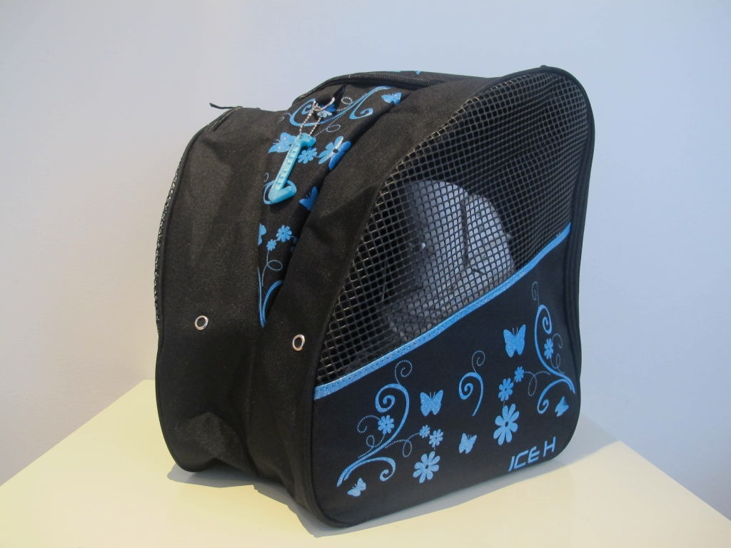 Ice H Skate Backpack Style Glitter Print Carry Bag