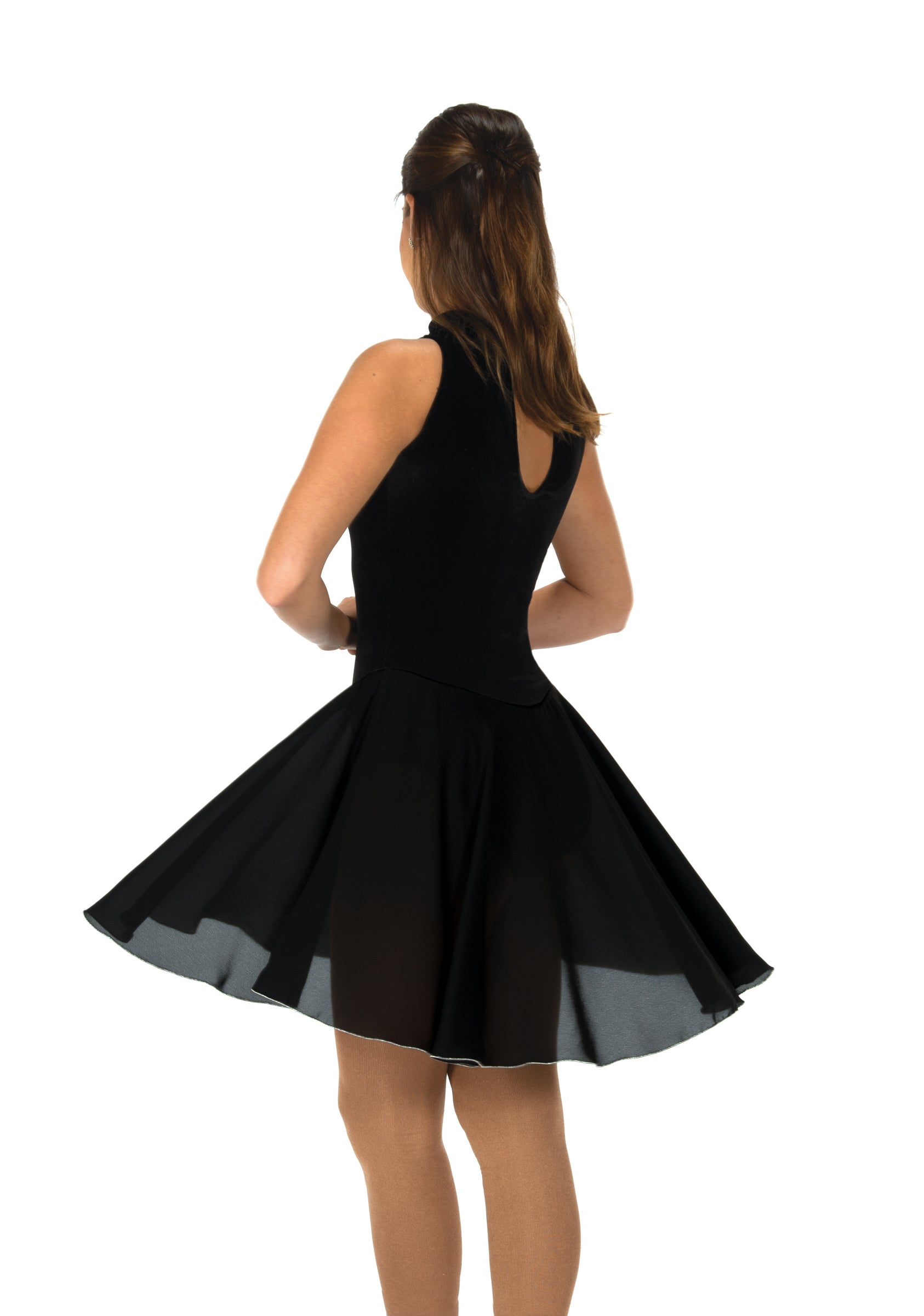 97 Crystal Dance Skating Dress in Black by Jerry's