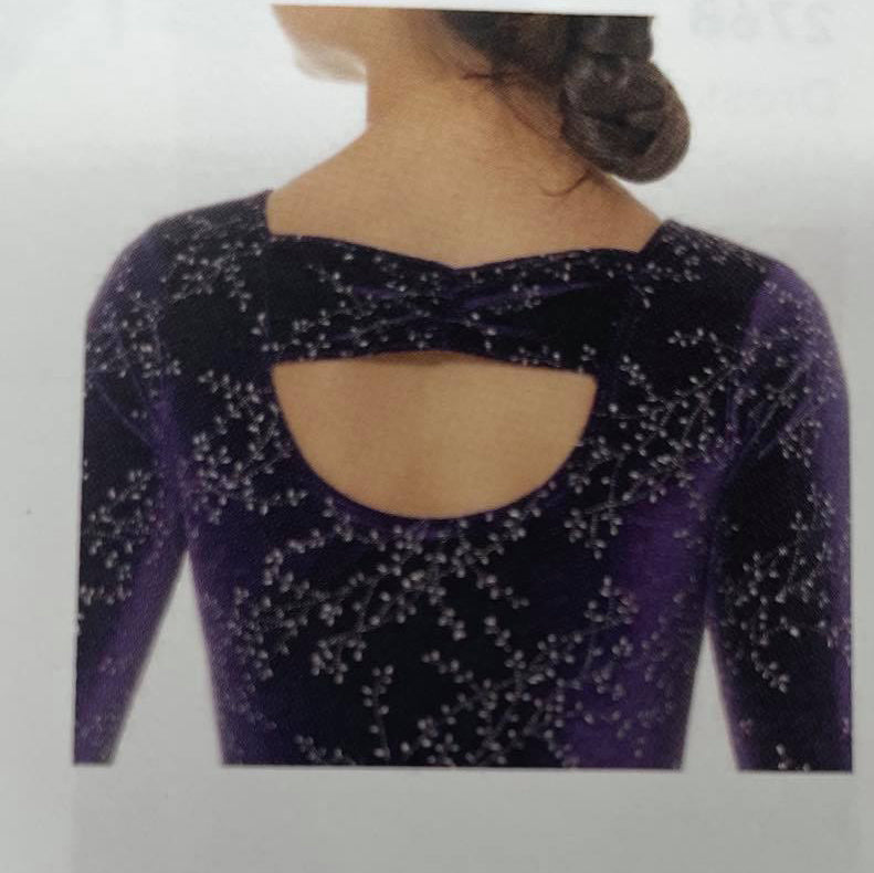 2767 Ice Skating Dress by Mondor in Purple.