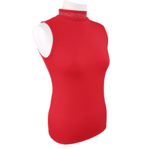 Gees Active High Neck Top in red - 36"