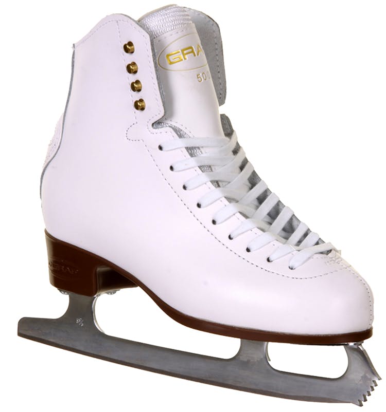 Graf 500 Figure Skates in White Senior Sizes 6uk - 8uk