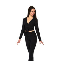 Jerry's Tie back Leggings and Wrap Top Set- Adult Small