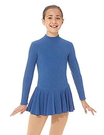 4333 Heather Blue Ice Skating Dress By Mondor Age 8-10